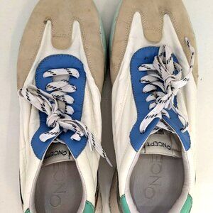 Pre-owned ONCEPT Brooklyn Leather Suede Lace Up Sneakers Multi size 9.5 Women